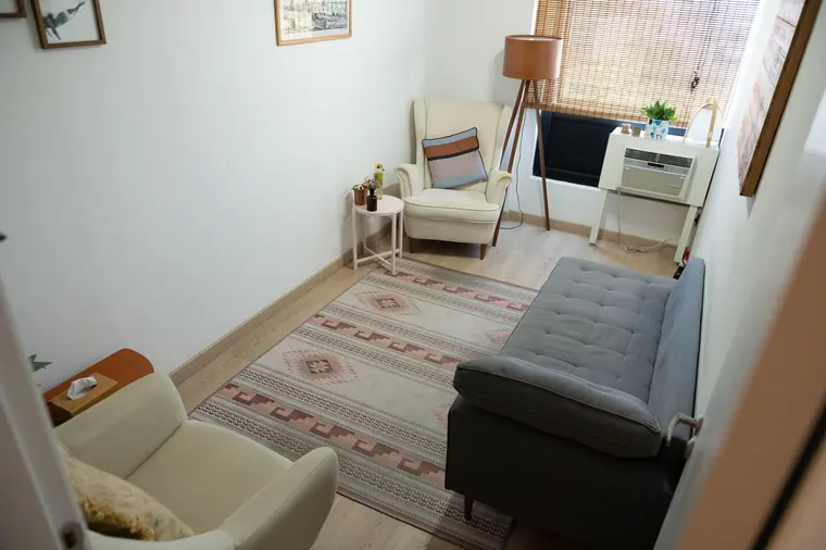 Sala de atendimento do consultório em Pinheiros, São Paulo